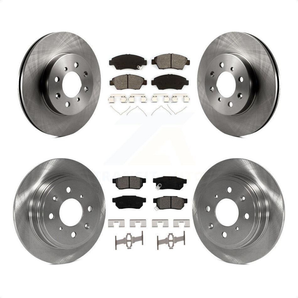 Front Rear Disc Brake Rotors And Semi-Metallic Pads Kit For Honda Civic del Sol K8S-101029 by Transit Auto