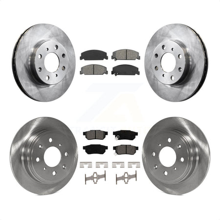 Front Rear Disc Brake Rotors And Semi-Metallic Pads Kit For Honda Civic del Sol K8S-101031 by Transit Auto