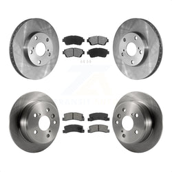 Front Rear Disc Brake Rotors And Semi-Metallic Pads Kit For Toyota Camry K8S-101038
