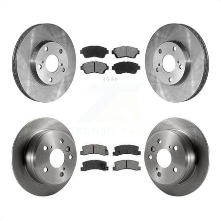 Front Rear Disc Brake Rotors And Semi-Metallic Pads Kit For Toyota Camry K8S-101038 by Transit Auto