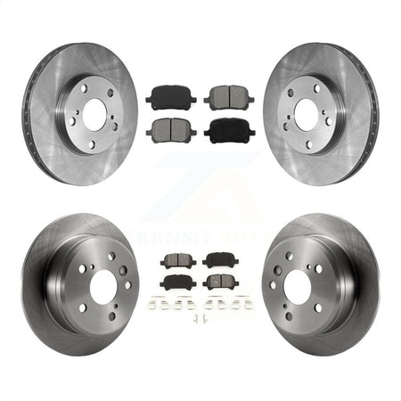 Front Rear Disc Brake Rotors And Semi-Metallic Pads Kit For Toyota Camry Solara K8S-101042 by Transit Auto