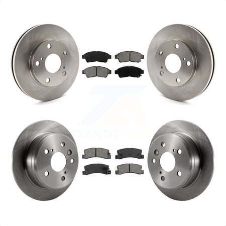 Front Rear Disc Brake Rotors And Semi-Metallic Pads Kit For Toyota Camry K8S-101048 by Transit Auto