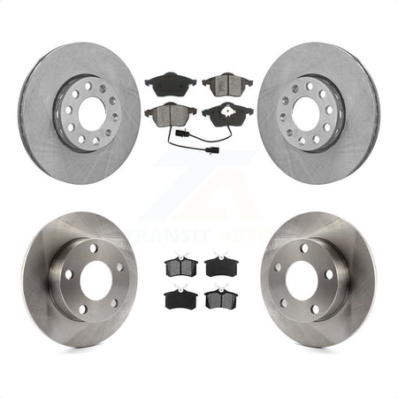 Front Rear Disc Brake Rotors And Semi-Metallic Pads Kit For Volkswagen Passat Audi A4 K8S-101062 by Transit Auto