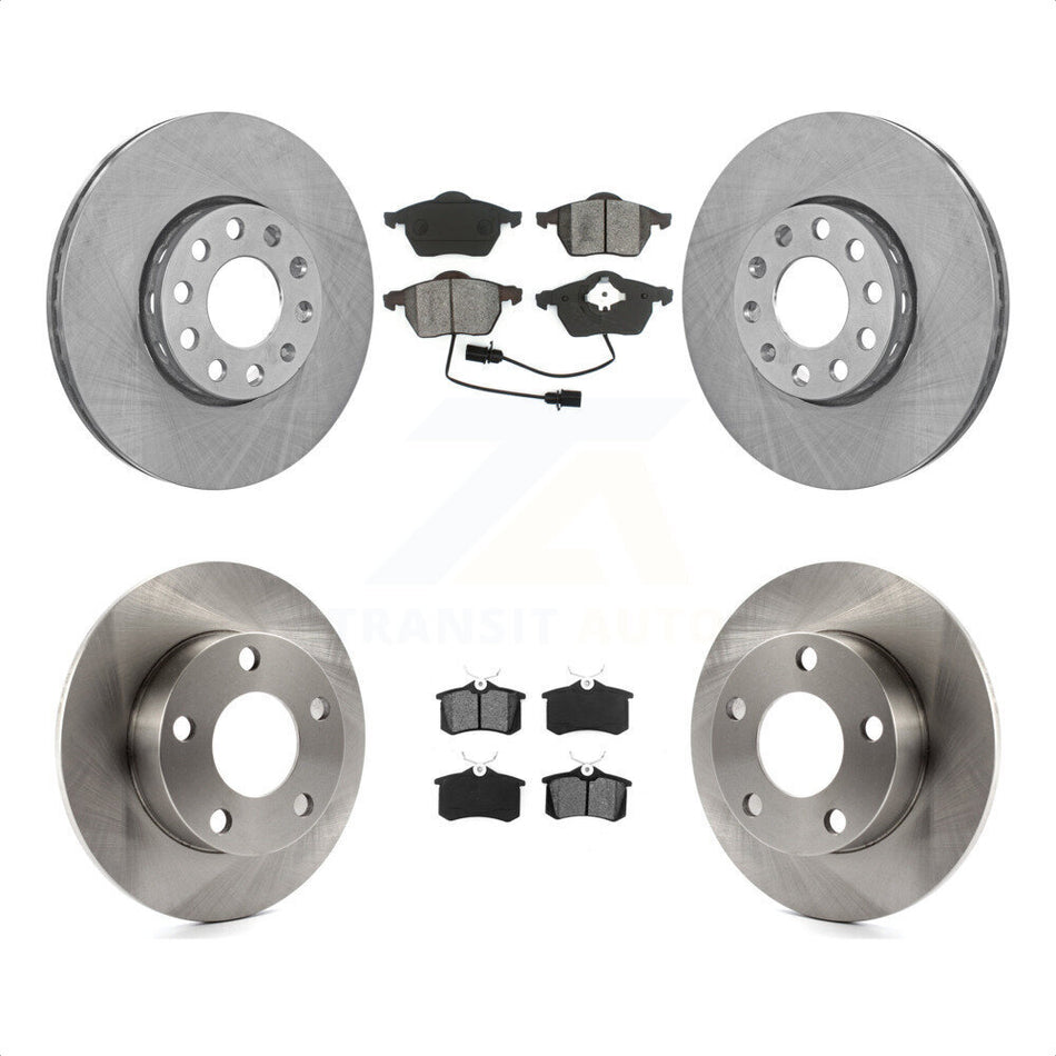 Front Rear Disc Brake Rotors And Semi-Metallic Pads Kit For Volkswagen Passat Audi A4 K8S-101062 by Transit Auto