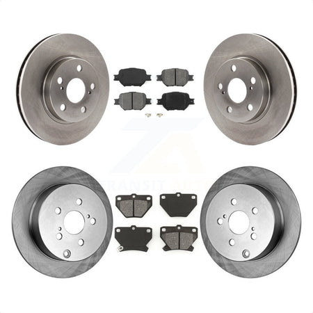 Front Rear Disc Brake Rotors And Semi-Metallic Pads Kit For 2001 Toyota Celica GT K8S-101068 by Transit Auto