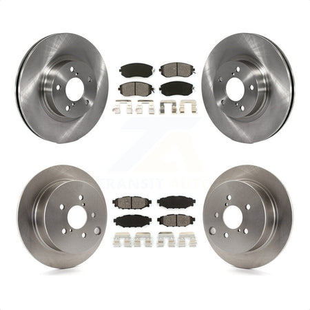 Front Rear Disc Brake Rotors And Semi-Metallic Pads Kit For Subaru Impreza K8S-101072 by Transit Auto