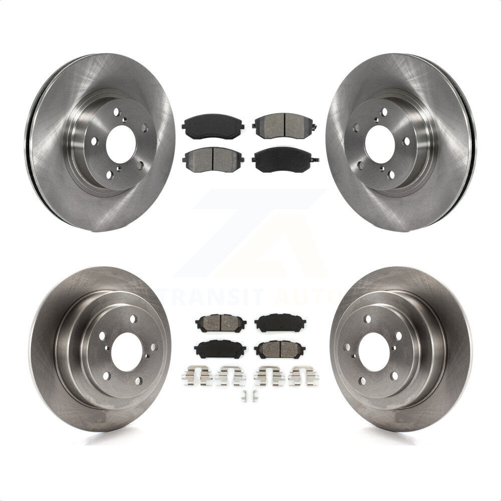 Front Rear Disc Brake Rotors And Semi-Metallic Pads Kit For Subaru Impreza Saab 9-2X K8S-101077 by Transit Auto