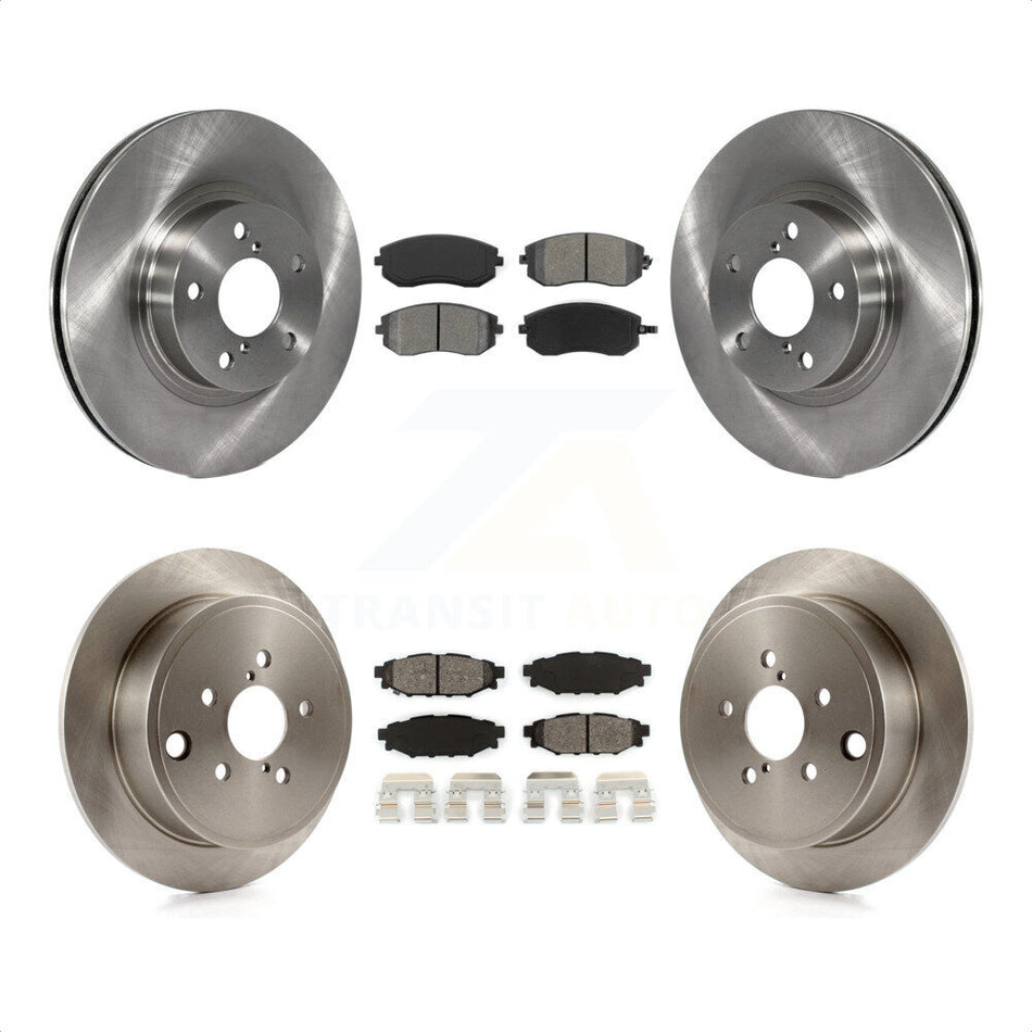 Front Rear Disc Brake Rotors And Semi-Metallic Pads Kit For Subaru Impreza K8S-101081 by Transit Auto