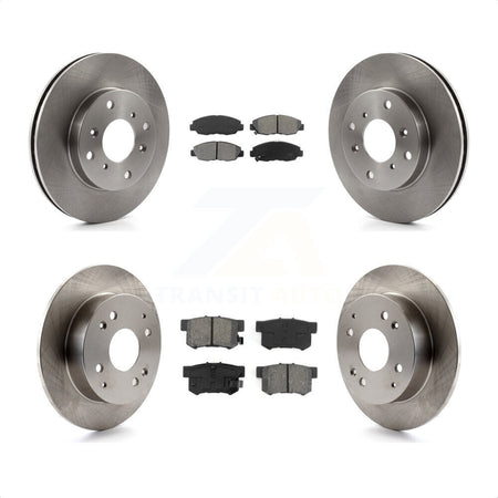 Front Rear Disc Brake Rotors And Semi-Metallic Pads Kit For Honda Accord Acura CL K8S-101083 by Transit Auto