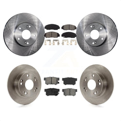 Front Rear Disc Brake Rotors And Semi-Metallic Pads Kit For Honda Accord K8S-101093
