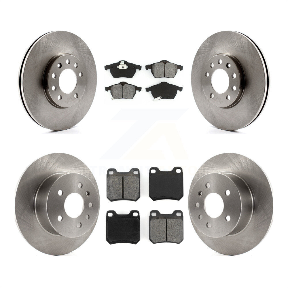 Front Rear Disc Brake Rotors And Semi-Metallic Pads Kit For Saturn L200 Saab 9-3 L300 LS1 L100 LW200 LS2 900 LW300 9-5 LW2 LW1 LS K8S-101095 by Transit Auto