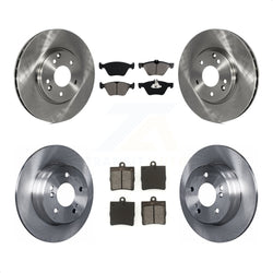 Front Rear Disc Brake Rotors And Semi-Metallic Pads Kit For Chrysler Crossfire Mercedes-Benz SLK320 K8S-101098