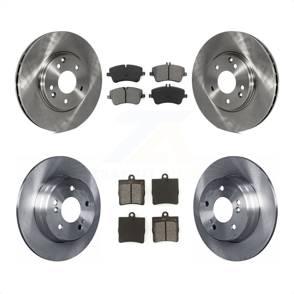 Front Rear Disc Brake Rotors And Semi-Metallic Pads Kit For Mercedes-Benz SLK280 SLK300 K8S-101100 by Transit Auto