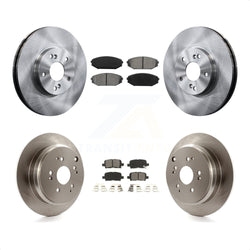 Front Rear Disc Brake Rotors And Semi-Metallic Pads Kit For 2002-2004 Honda Odyssey K8S-101121