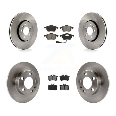 Front Rear Disc Brake Rotors And Semi-Metallic Pads Kit For Volkswagen Beetle Jetta Golf K8S-101125 by Transit Auto