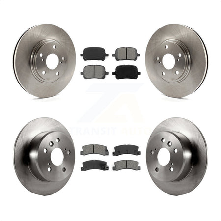 Front Rear Disc Brake Rotors And Semi-Metallic Pads Kit For 1999-2001 Lexus RX300 FWD K8S-101128 by Transit Auto