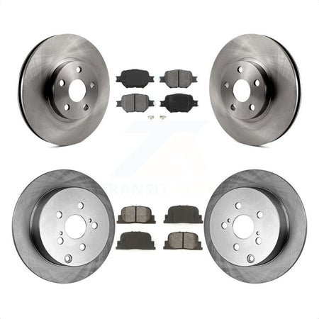 Front Rear Disc Brake Rotors And Semi-Metallic Pads Kit For 2005-2010 Scion tC K8S-101134 by Transit Auto