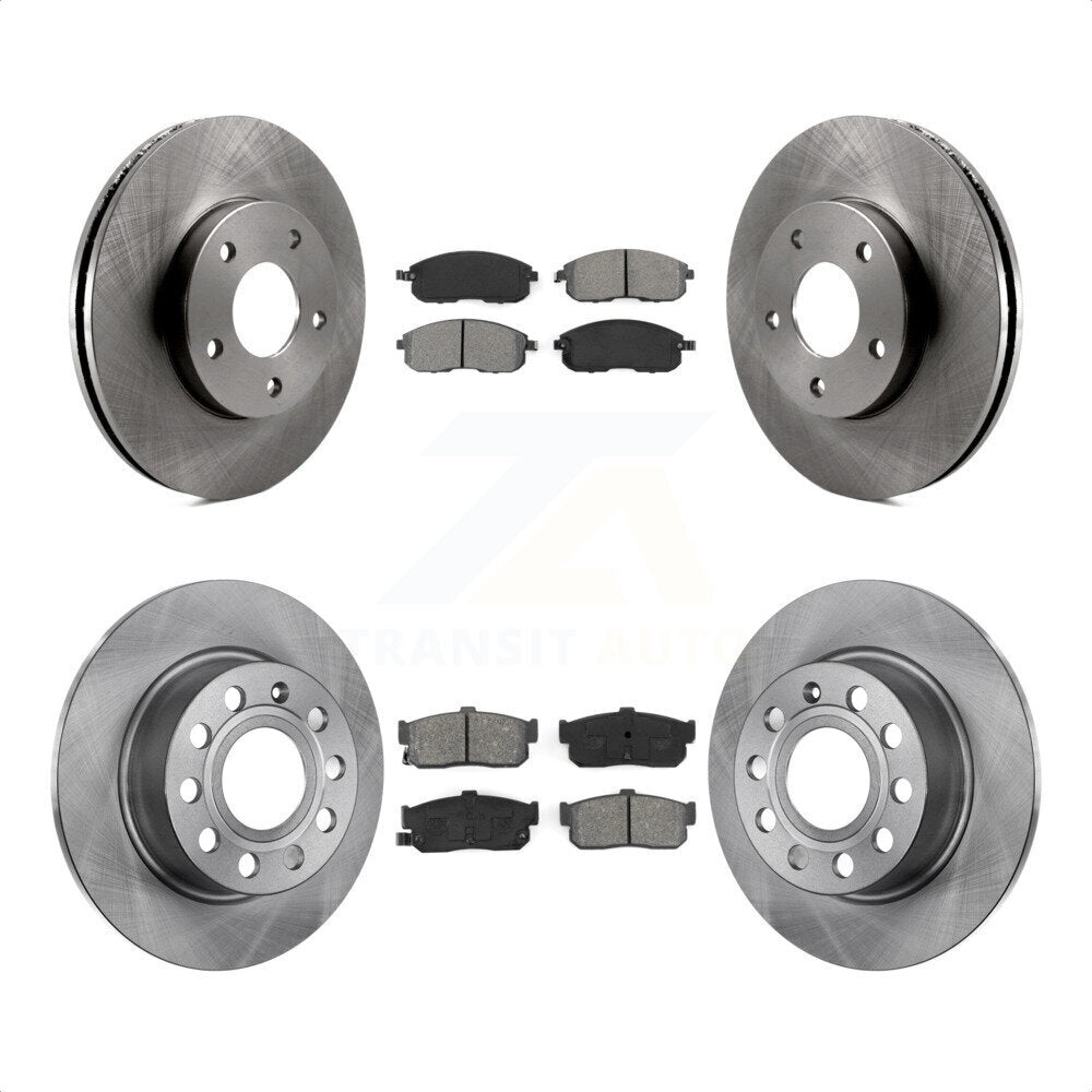 Front Rear Disc Brake Rotors And Semi-Metallic Pads Kit For Nissan Maxima Infiniti I30 INFINITI K8S-101136 by Transit Auto