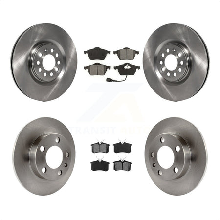 Front Rear Disc Brake Rotors And Semi-Metallic Pads Kit For 2000-2006 Audi TT K8S-101143 by Transit Auto