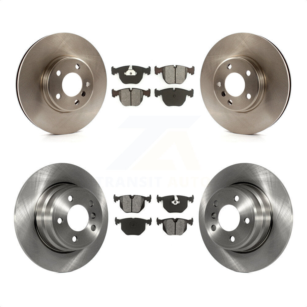 Front Rear Disc Brake Rotors And Semi-Metallic Pads Kit For BMW X5 K8S-101151 by Transit Auto
