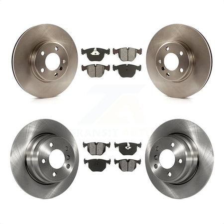 Front Rear Disc Brake Rotors And Semi-Metallic Pads Kit For BMW X5 K8S-101151 by Transit Auto