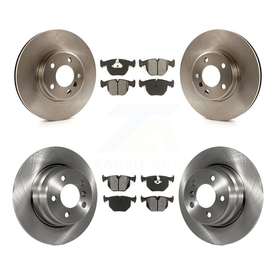 Front Rear Disc Brake Rotors And Semi-Metallic Pads Kit For BMW X5 K8S-101151 by Transit Auto