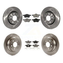 Front Rear Disc Brake Rotors And Semi-Metallic Pads Kit For Volvo S60 V70 XC70 S80 K8S-101156
