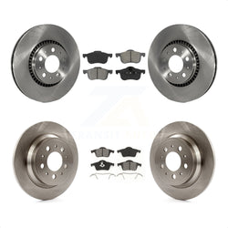 Front Rear Disc Brake Rotors And Semi-Metallic Pads Kit For Volvo S60 V70 XC70 S80 K8S-101157