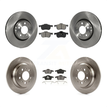 Front Rear Disc Brake Rotors And Semi-Metallic Pads Kit For Volvo S60 V70 XC70 S80 K8S-101157 by Transit Auto