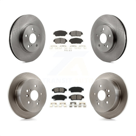 Front Rear Disc Brake Rotors And Semi-Metallic Pads Kit For 2004-2010 Toyota Sienna K8S-101171 by Transit Auto