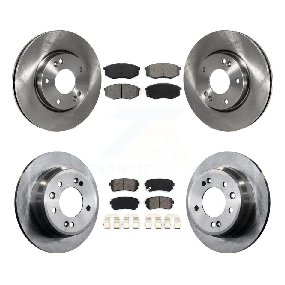 Front Rear Disc Brake Rotors And Semi-Metallic Pads Kit For Hyundai Tucson Kia Sportage FWD K8S-101175 by Transit Auto