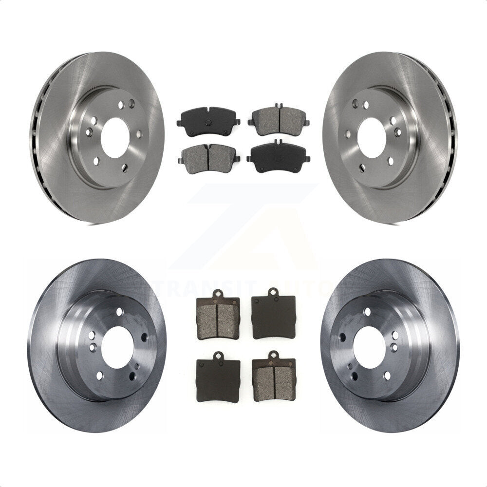 Front Rear Disc Brake Rotors And Semi-Metallic Pads Kit For Mercedes-Benz C230 C240 K8S-101189 by Transit Auto