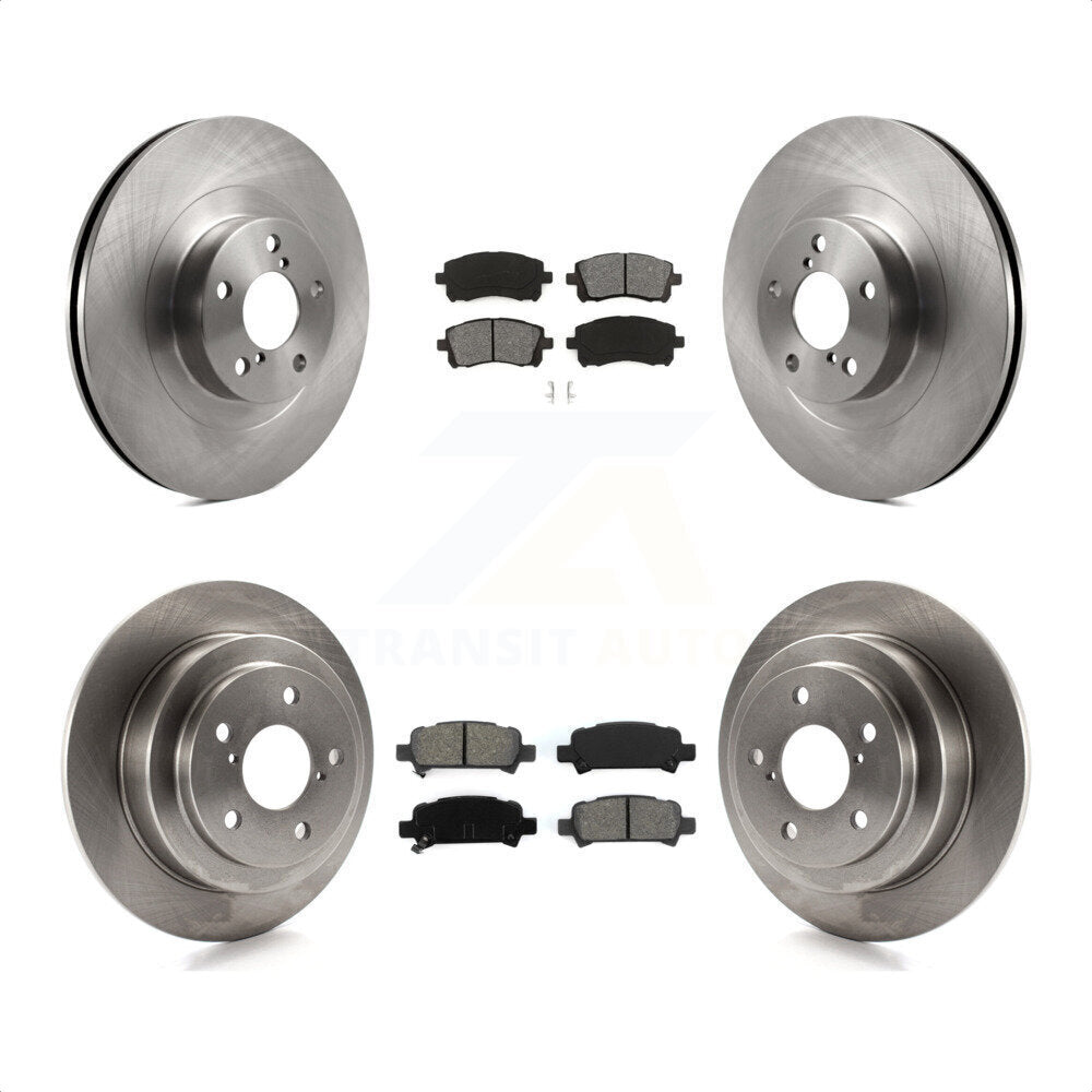 Front Rear Disc Brake Rotors And Semi-Metallic Pads Kit For Subaru Impreza WRX K8S-101203 by Transit Auto