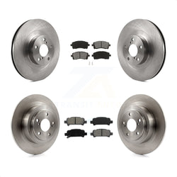 Front Rear Disc Brake Rotors And Semi-Metallic Pads Kit For Subaru Outback Legacy K8S-101204