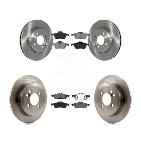 Front Rear Disc Brake Rotors And Semi-Metallic Pads Kit For 2002-2005 Mini Cooper With 276mm Diameter Rotor K8S-101210 by Transit Auto