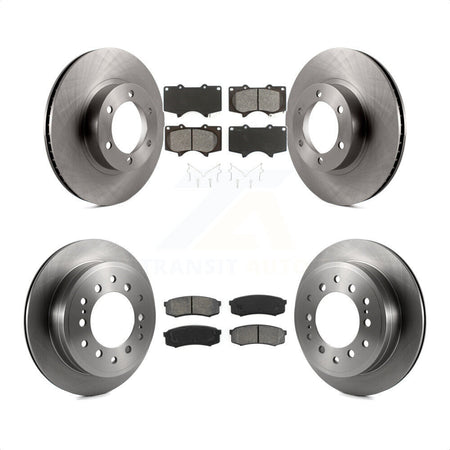 Front Rear Disc Brake Rotors And Semi-Metallic Pads Kit For Toyota 4Runner Lexus GX470 K8S-101214 by Transit Auto