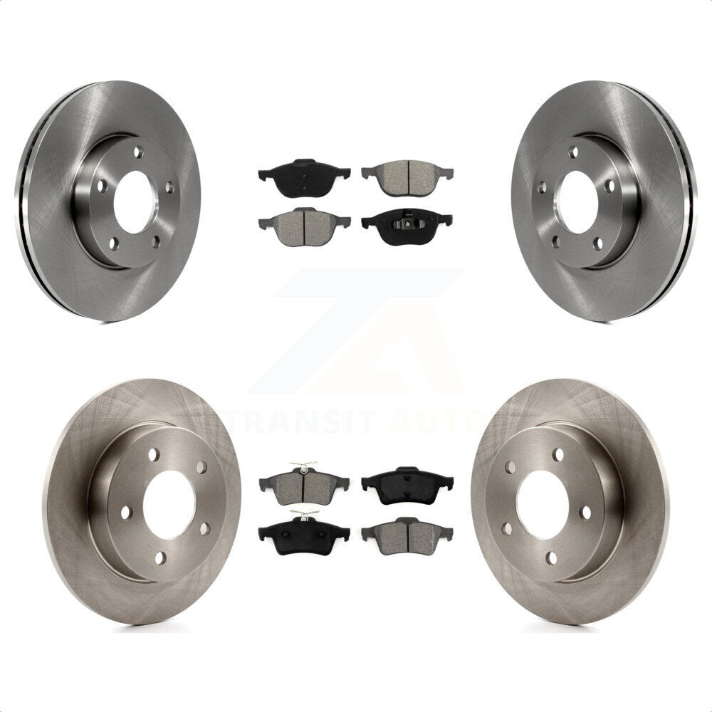 Front Rear Disc Brake Rotors And Semi-Metallic Pads Kit For Mazda 3 Sport K8S-101242 by Transit Auto