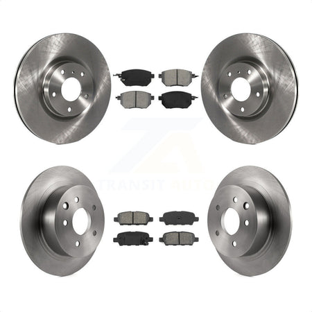 Front Rear Disc Brake Rotors And Semi-Metallic Pads Kit For Nissan Altima Maxima K8S-101248 by Transit Auto