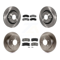 Front Rear Disc Brake Rotors And Semi-Metallic Pads Kit For 2009 Mitsubishi Lancer Ralliart To 03 09 K8S-101261