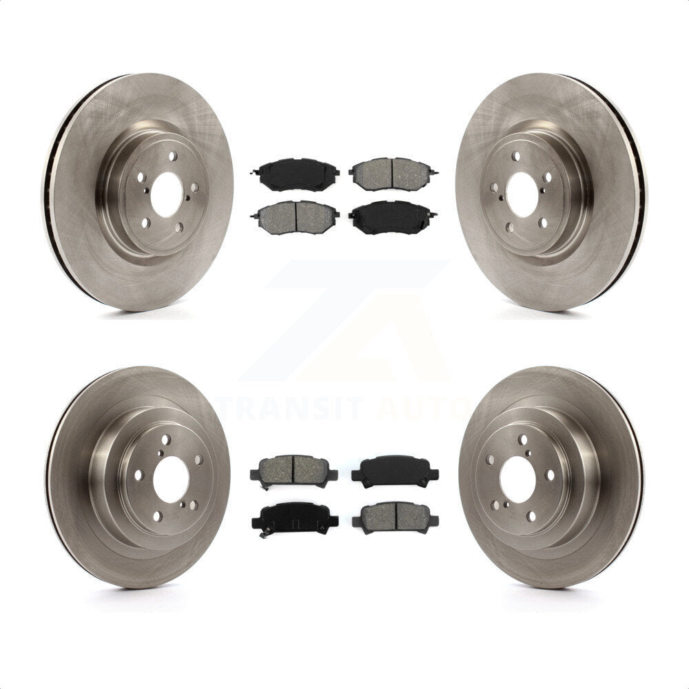 Front Rear Disc Brake Rotors And Semi-Metallic Pads Kit For Subaru Legacy K8S-101263 by Transit Auto