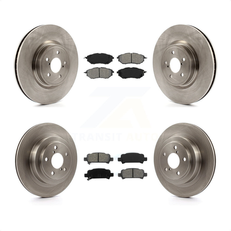 Front Rear Disc Brake Rotors And Semi-Metallic Pads Kit For Subaru Legacy K8S-101263 by Transit Auto