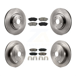 Front Rear Disc Brake Rotors And Semi-Metallic Pads Kit For Subaru Tribeca B9 K8S-101273