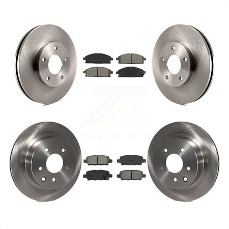 Front Rear Disc Brake Rotors And Semi-Metallic Pads Kit For 2005-2006 Nissan X-Trail K8S-101284 by Transit Auto