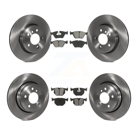 Front Rear Disc Brake Rotors And Semi-Metallic Pads Kit For 2004-2010 BMW X3 K8S-101287 by Transit Auto