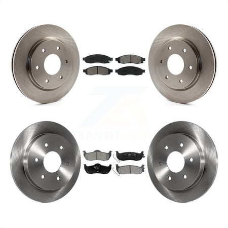 Front Rear Disc Brake Rotors And Semi-Metallic Pads Kit For Nissan TITAN Armada INFINITI QX56 K8S-101289 by Transit Auto