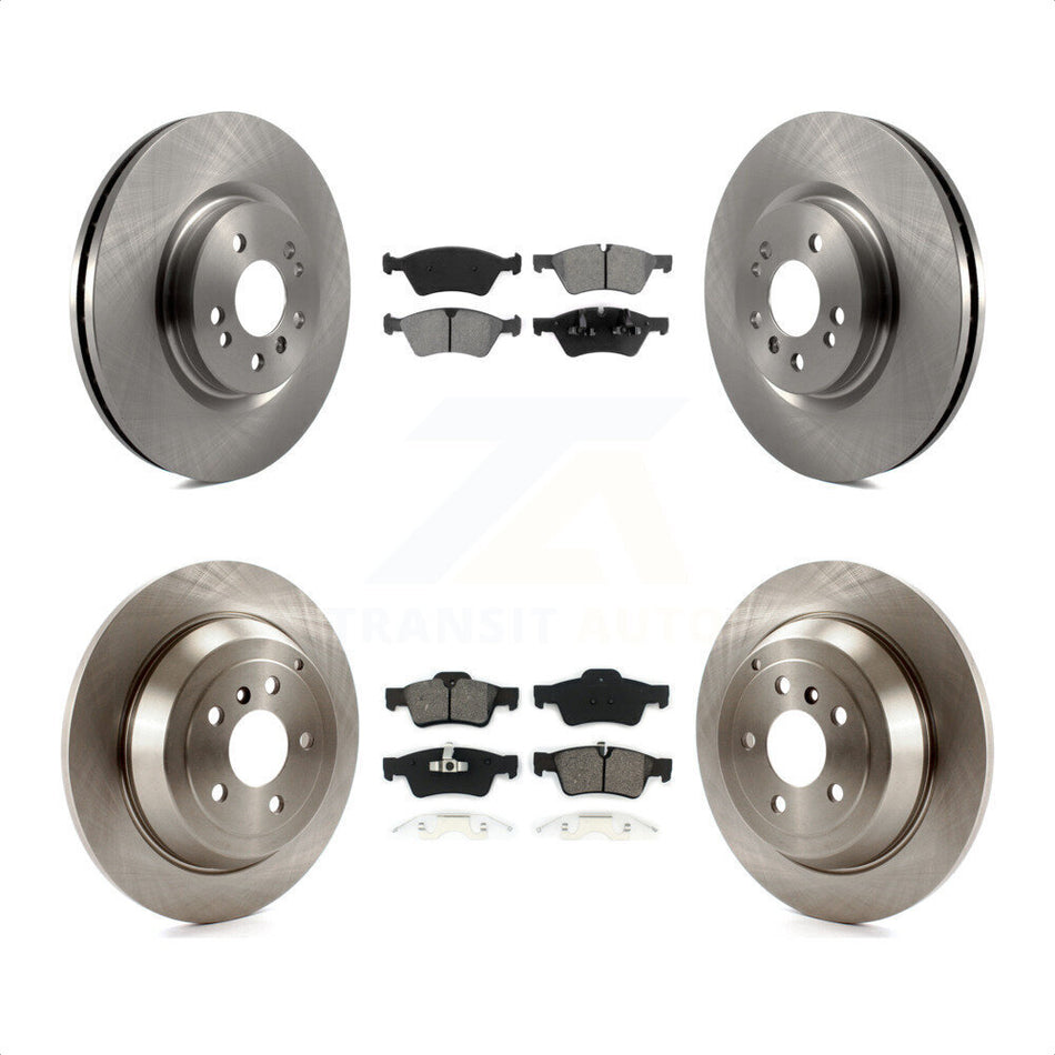 Front Rear Disc Brake Rotors And Semi-Metallic Pads Kit For Mercedes-Benz ML350 R350 ML500 ML320 R500 R320 ML450 K8S-101293 by Transit Auto