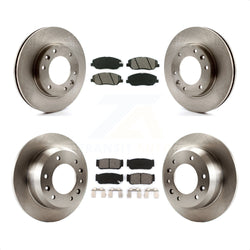 Front Rear Disc Brake Rotors And Semi-Metallic Pads Kit For Kia Sedona Hyundai Entourage To 04/27/06 K8S-101313