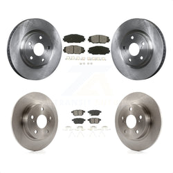Front Rear Disc Brake Rotors And Semi-Metallic Pads Kit For 2011-2016 Scion tC K8S-101320