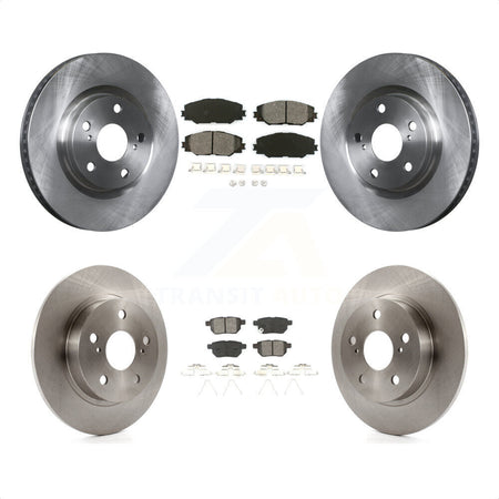 Front Rear Disc Brake Rotors And Semi-Metallic Pads Kit For 2011-2016 Scion tC K8S-101320 by Transit Auto