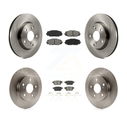 Front Rear Disc Brake Rotors And Semi-Metallic Pads Kit For 2008-2015 Scion xB K8S-101325